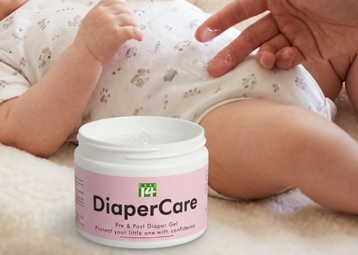 An infant lying down to show how to prevent diaper rash safely